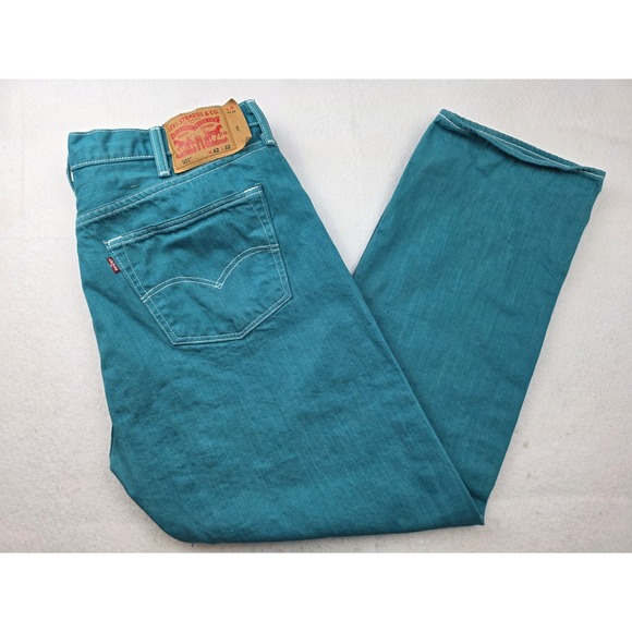 Levi's Other - 2017 Levi's 501 Coral‎ Blue Men's Denim Jean Pants Shrink To Fit 42x32 Buttonfly